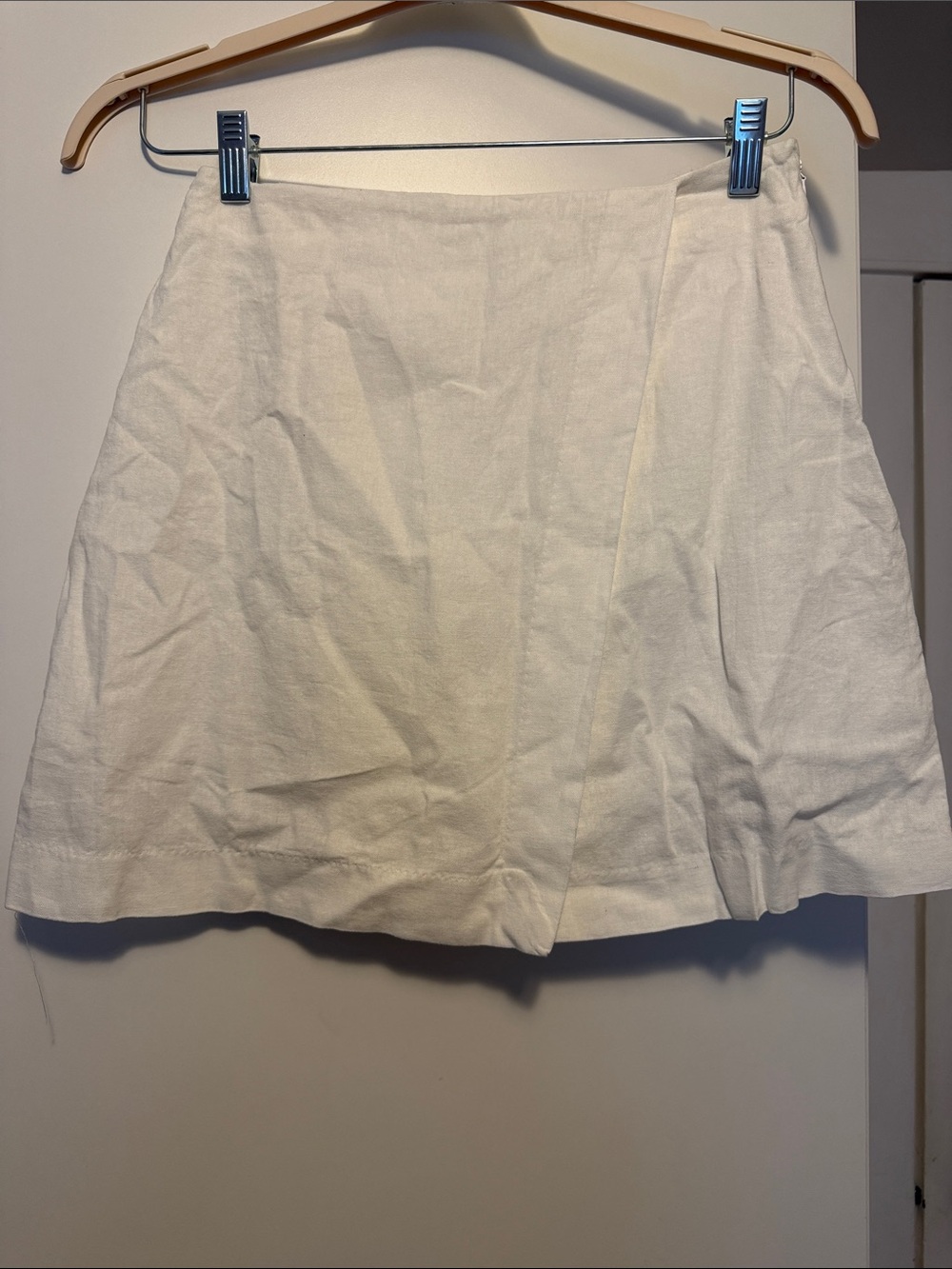 a new day White Linen Blend A-Line Skirt